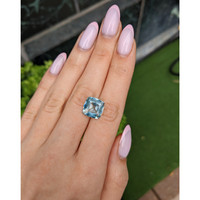 5.57 Ct. Blue Aquamarine from Brazil Life Style