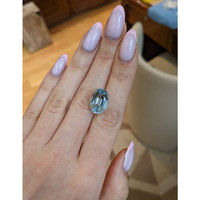 8.91 Ct. Blue Aquamarine from Brazil Life Style