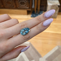 9.45 Ct. Blue Aquamarine from Brazil Life Style