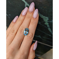 5.61 Ct. Blue Aquamarine from Brazil Life Style