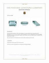 10.09 Ct. Greenish Blue Aquamarine from Brazil Appraisal
