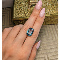 8.55 Ct. Blue Aquamarine from Brazil Life Style