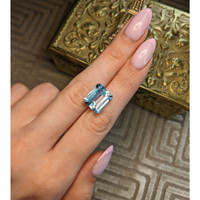 7.87 Ct. Blue Aquamarine from Brazil Life Style
