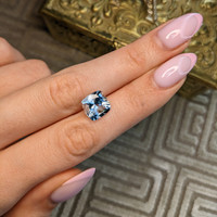 3.80 Ct. Blue Aquamarine from Brazil Life Style