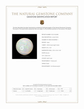 0.64 Ct. Multi Color Cabochon White Opal (Light Opal) from Brazil Scan Report
