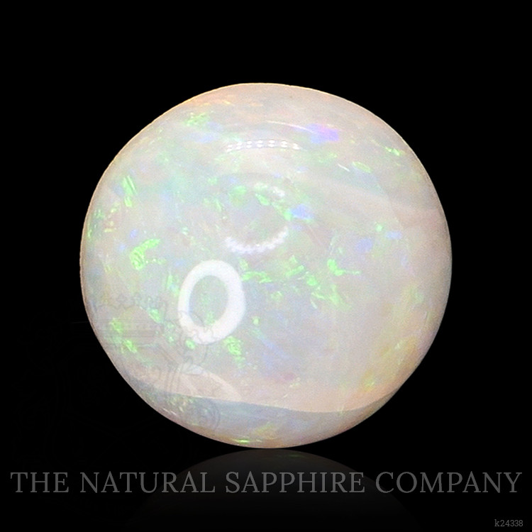 0.64 Ct. Multi Color Cabochon White Opal from Brazil