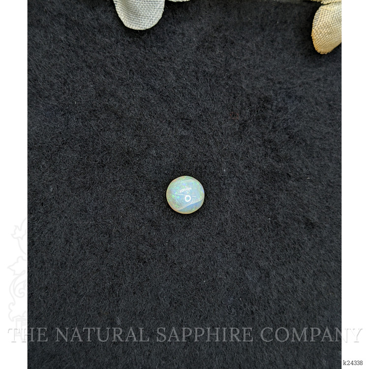 0.64 Ct. Multi Color Cabochon White Opal from Brazil