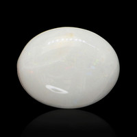 1.80 Ct. White Cabochon White Opal from Brazil Video