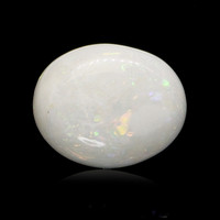 2.08 Ct. Multi Color Cabochon White Opal from Brazil Video