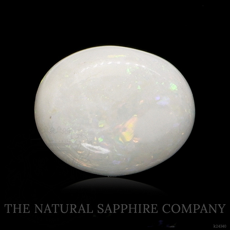 2.08 Ct. Multi Color Cabochon White Opal from Brazil