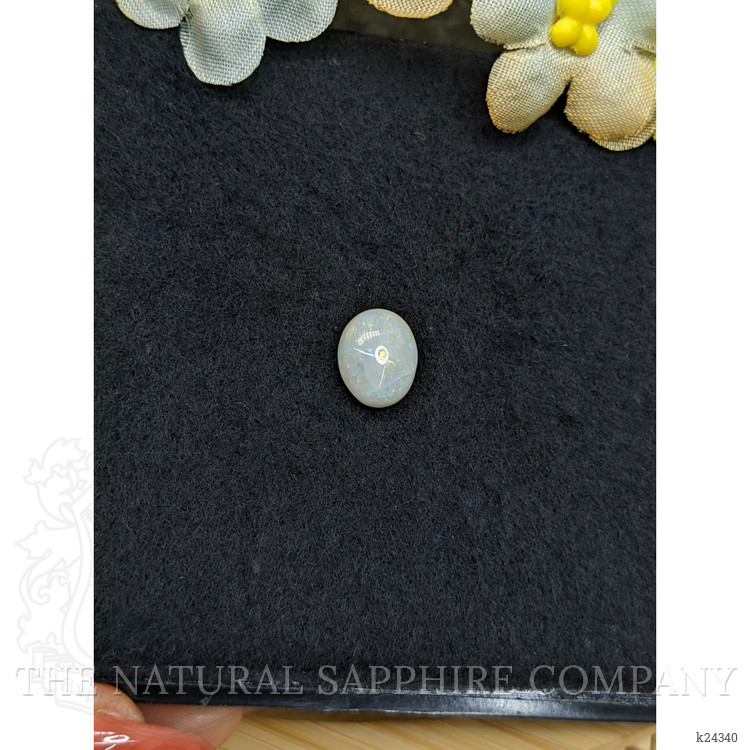 2.08 Ct. Multi Color Cabochon White Opal from Brazil