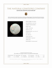 0.83 Ct. Multi Color Cabochon White Opal (Light Opal) from Brazil Scan Report
