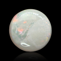 0.83 Ct. Multi Color Cabochon White Opal from Brazil Video