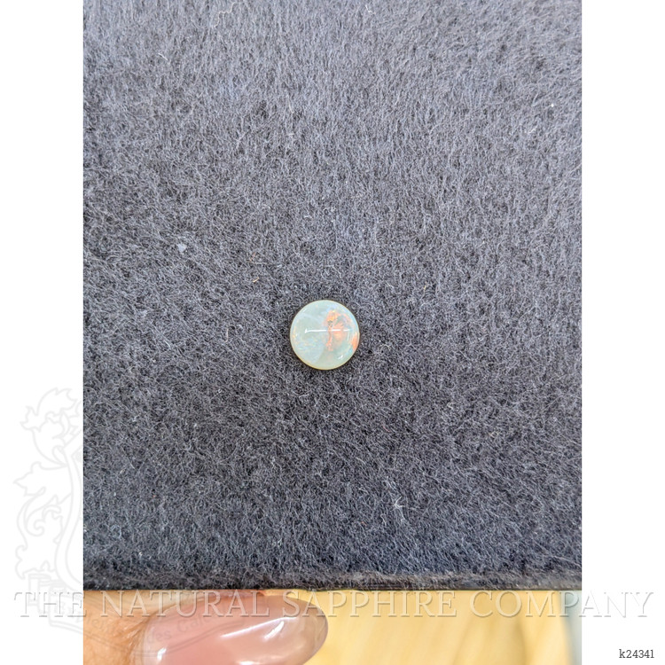 0.83 Ct. Multi Color Cabochon White Opal from Brazil