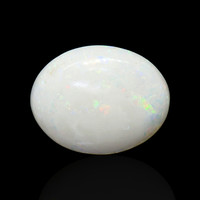 1.20 Ct. Multi Color Cabochon White Opal from Brazil Video