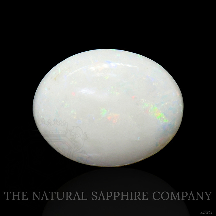 1.20 Ct. Multi Color Cabochon White Opal from Brazil