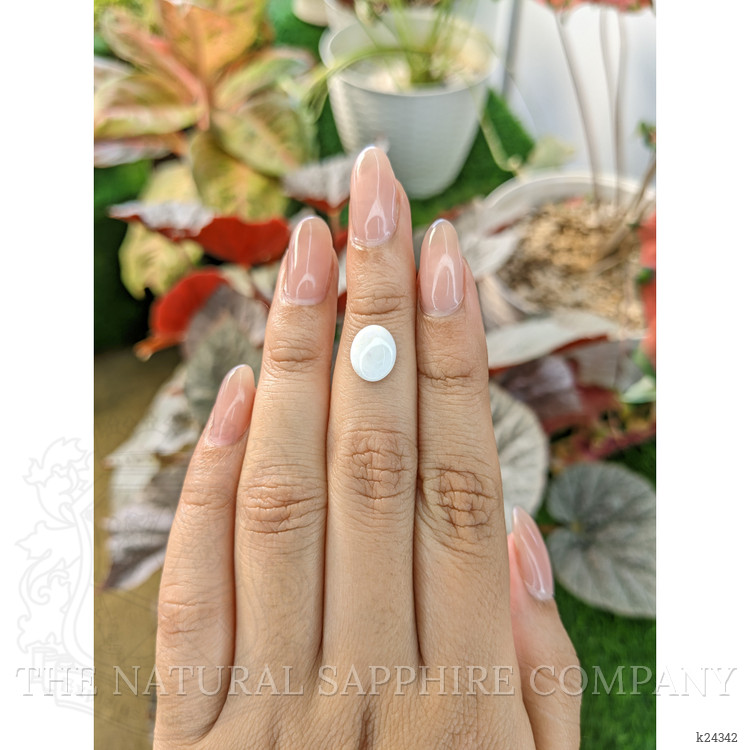 1.20 Ct. Multi Color Cabochon White Opal from Brazil