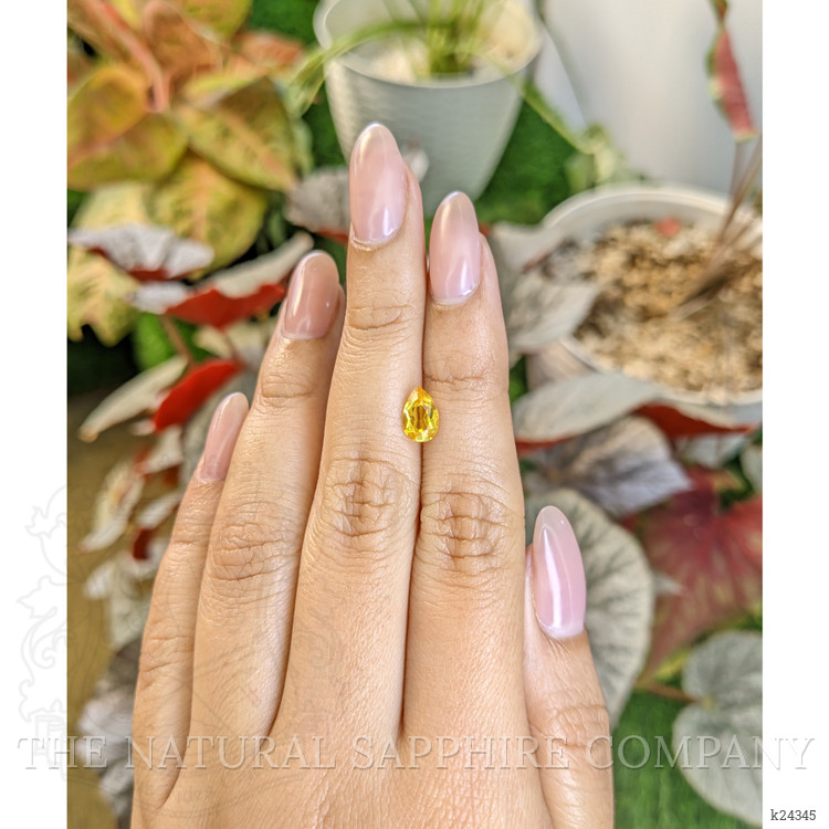 1.10 Ct. Orangish Yellow Citrine from Ceylon (Sri Lanka)