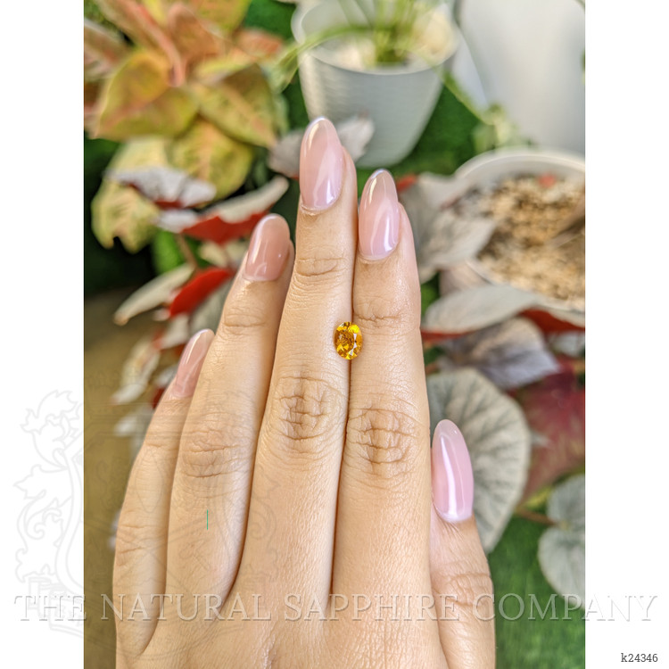 0.70 Ct. Orangish Yellow Madeira Citrine from Brazil