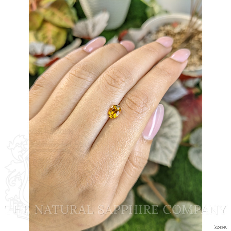 0.70 Ct. Orangish Yellow Madeira Citrine from Brazil