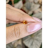0.40 Ct. Yellowish Orange Madeira Citrine from Brazil Life Style