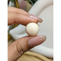 10.78 Ct. Salmon and White Cabochon Coral from Italy Life Style