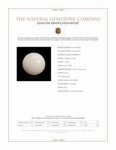 10.98 Ct. Salmon and White Cabochon Coral from Italy Scan Report