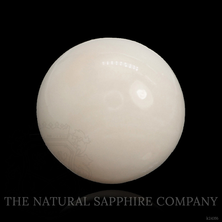 10.98 Ct. Salmon and White Cabochon Coral from Italy