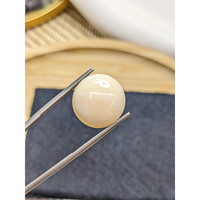 9.88 Ct. Salmon and White Cabochon Coral from Italy Life Style