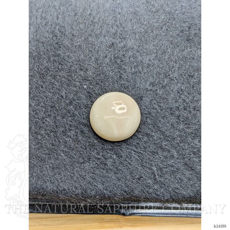 9.88 Ct. Salmon and White Cabochon Coral from Italy