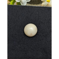 16.65 Ct. Salmon and White Cabochon Coral from Italy Life Style
