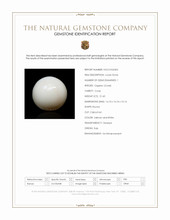 21.60 Ct. Salmon and White Cabochon Coral from Italy Scan Report