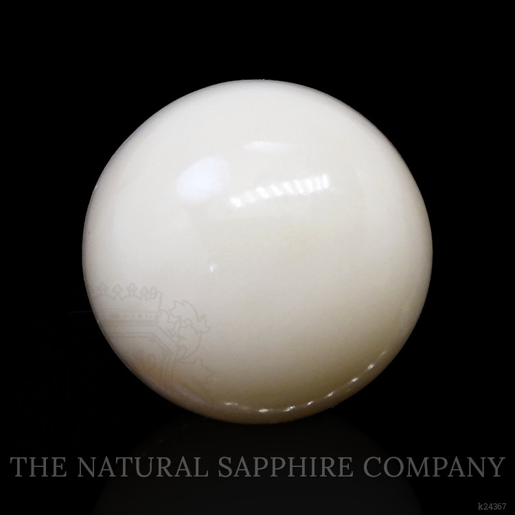 8.07 Ct. Salmon and White Cabochon Coral from Italy