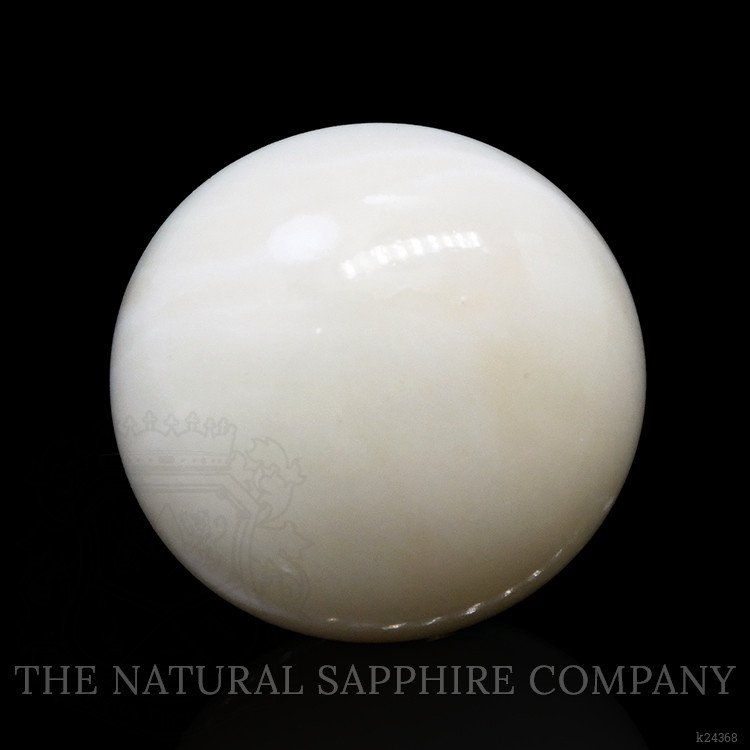 11.81 Ct. Salmon and White Cabochon Coral from Italy