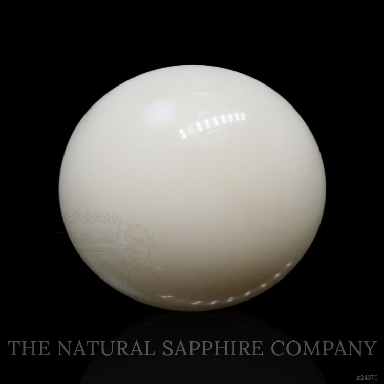 11.09 Ct. Salmon and White Cabochon Coral from Italy