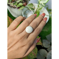 11.09 Ct. Salmon and White Cabochon Coral from Italy Life Style