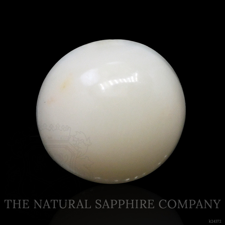 2.64 Ct. Salmon and White Cabochon Coral from Italy