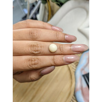 2.64 Ct. Salmon and White Cabochon Coral from Italy Life Style