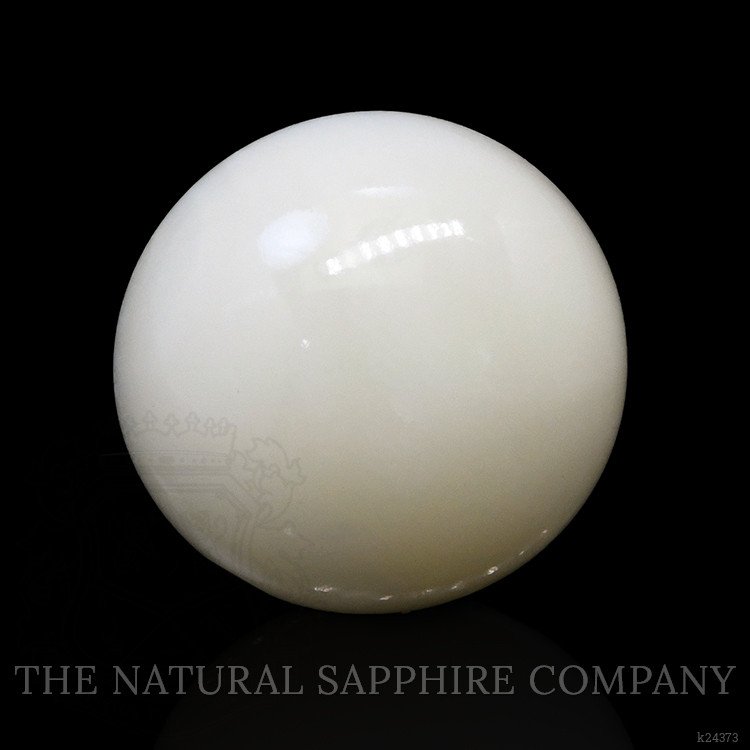 7.23 Ct. Salmon and White Cabochon Coral from Italy