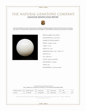 6.82 Ct. Salmon and White Cabochon Coral from Italy Scan Report
