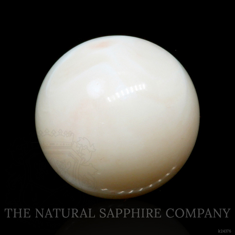 19.91 Ct. Salmon and White Cabochon Coral from Italy