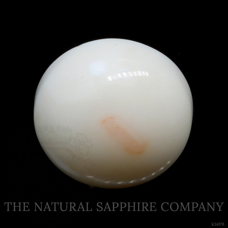 16.49 Ct. Salmon and White Cabochon Coral from Italy