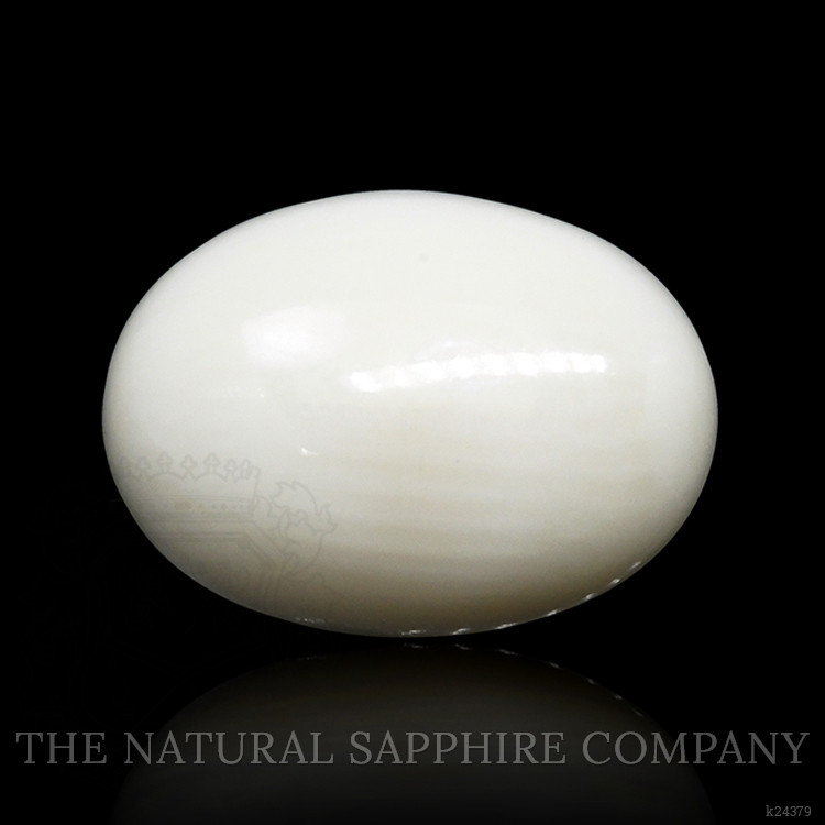 7.86 Ct. Salmon and White Cabochon Coral from Italy
