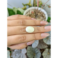 7.86 Ct. Salmon and White Cabochon Coral from Italy Life Style