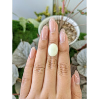 7.86 Ct. Salmon and White Cabochon Coral from Italy Life Style