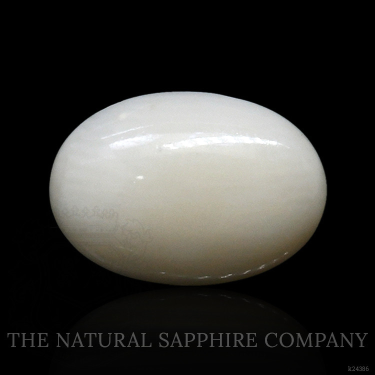 4.28 Ct. Salmon and White Cabochon Coral from Italy