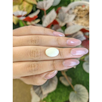 4.28 Ct. Salmon and White Cabochon Coral from Italy Life Style