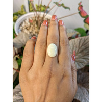 10.76 Ct. Salmon and White Cabochon Coral from Italy Life Style