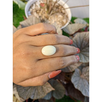 10.76 Ct. Salmon and White Cabochon Coral from Italy Life Style