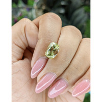 3.40 Ct. Yellowish Green Apatite from Ceylon (Sri Lanka) Life Style